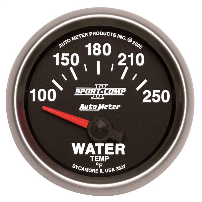 AutoMeter - AutoMeter Sport-Comp II Electric Water Temperature Gauge 3637
