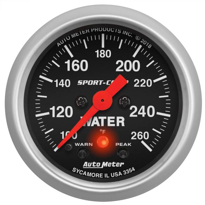AutoMeter - AutoMeter Sport-Comp Digital Water Temperature Gauge 3354
