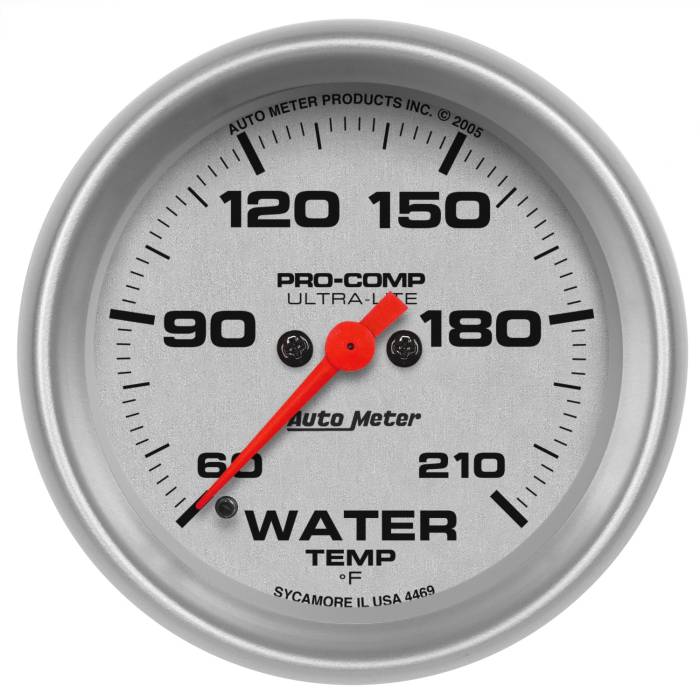 AutoMeter - AutoMeter Ultra-Lite Water Temperature Gauge 4469