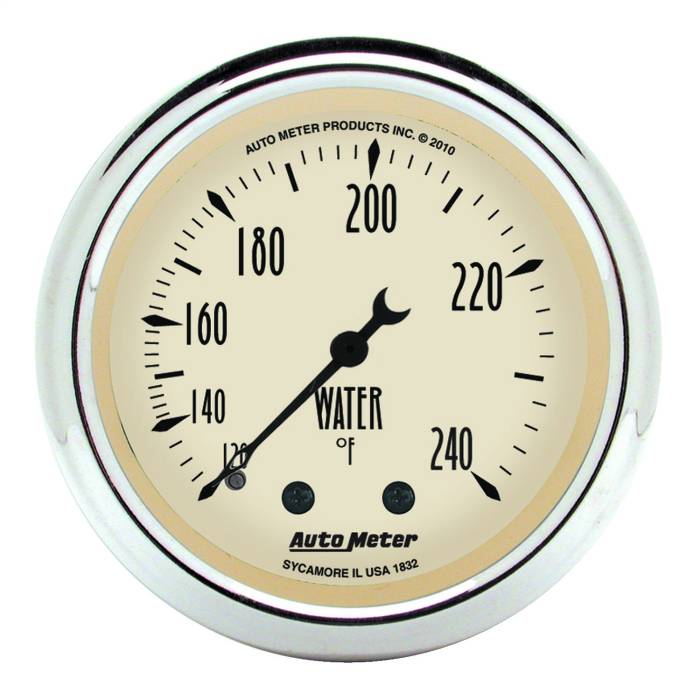 AutoMeter - AutoMeter Antique Beige Mechanical Water Temperature Gauge 1832