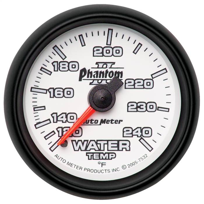 AutoMeter - AutoMeter Phantom II Mechanical Water Temperature Gauge 7532