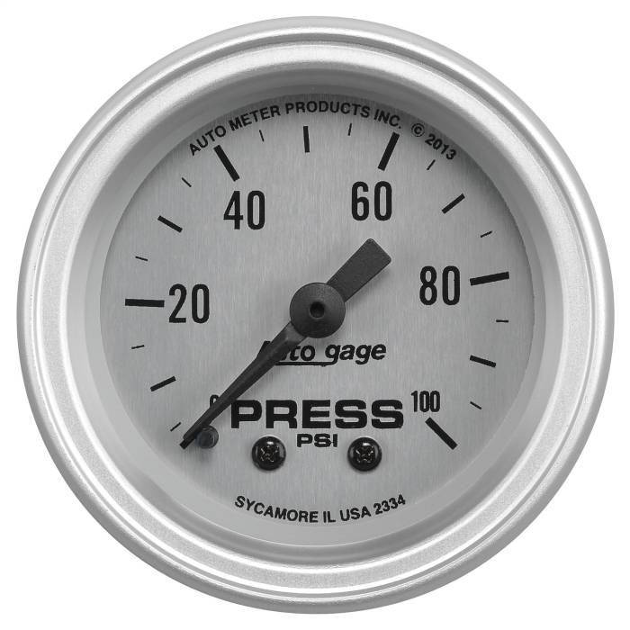AutoMeter - AutoMeter Autogage Mechanical Oil Pressure Gauge 2334