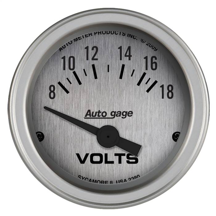 AutoMeter - AutoMeter Autogage Electric Voltmeter Gauge 2380