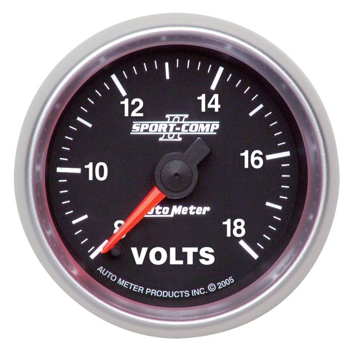 AutoMeter - AutoMeter Sport-Comp II Electric Voltmeter Gauge 3691