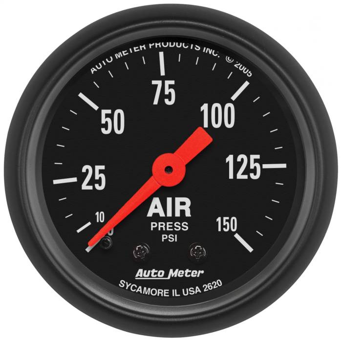 AutoMeter - AutoMeter Z-Series Mechanical Air Pressure Gauge 2620