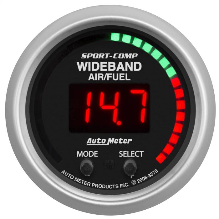 AutoMeter - AutoMeter Sport-Comp Wide Band Air Fuel Ratio Kit 3378