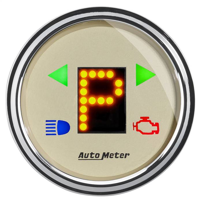 AutoMeter - AutoMeter Antique Beige Automatic Transmission Shift Indicator 1860