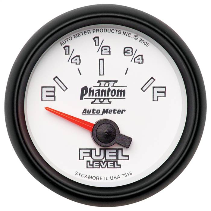AutoMeter - AutoMeter Phantom II Electric Fuel Level Gauge 7516