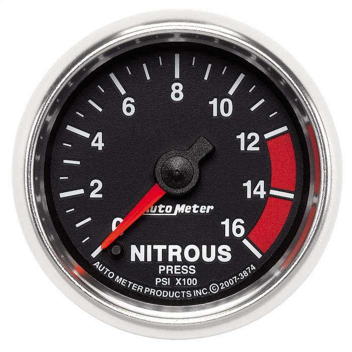 AutoMeter - AutoMeter GS Electric Nitrous Pressure Gauge 3874