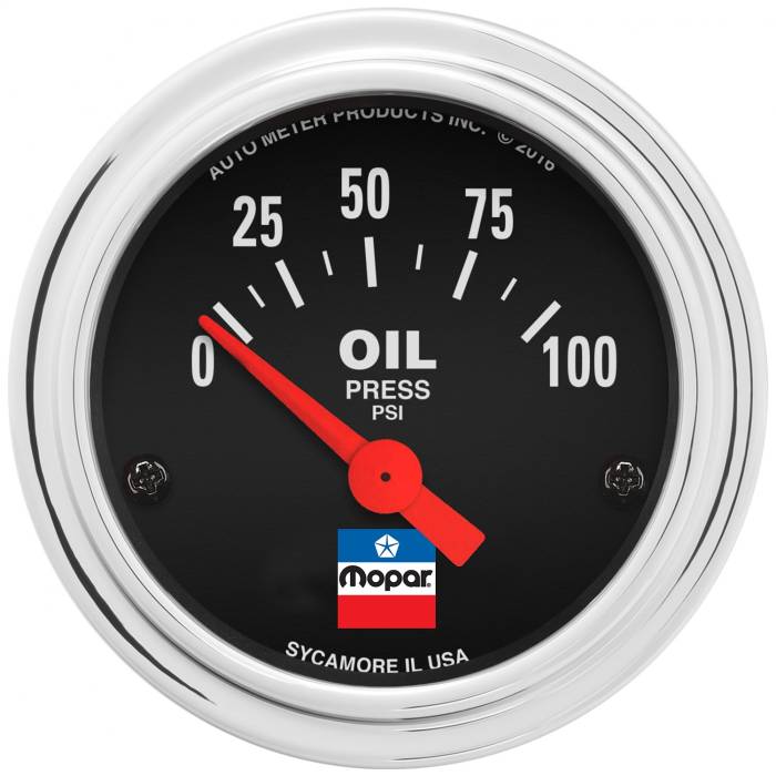 AutoMeter - AutoMeter MOPAR Classic Electric Fuel Oil Pressure 880786