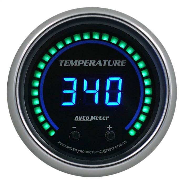AutoMeter - AutoMeter Cobalt Elite Digital Two Channel Fluid Temp Gauge 6754-CB