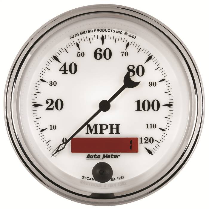 AutoMeter - AutoMeter Old Tyme White II In-Dash Electric Speedometer 1287