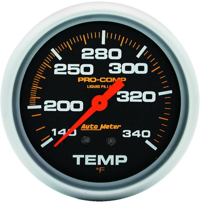 AutoMeter - AutoMeter Pro-Comp Liquid-Filled Mechanical Water Temperature Gauge 5435