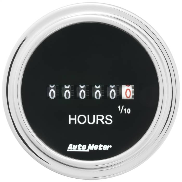 AutoMeter - AutoMeter Traditional Chrome Electric Hourmeter Gauge 2587