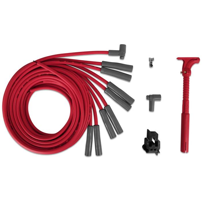 Super-Conductor-Spark-Plug-Wire-Set-Ford-And-Chrysler-Hemi-Pro-Stock-Head