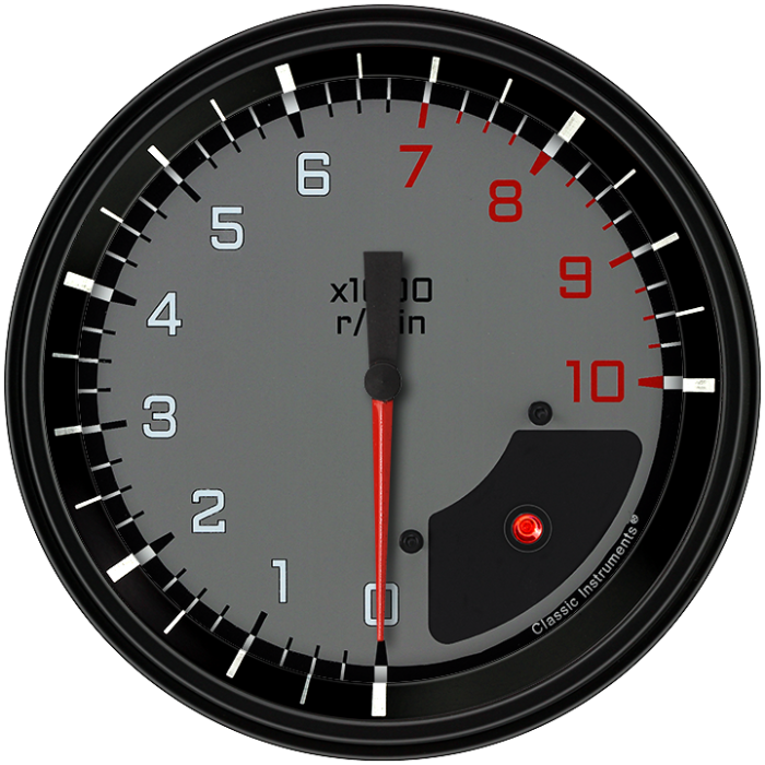Autocross-Gray-4-58-Tachometer