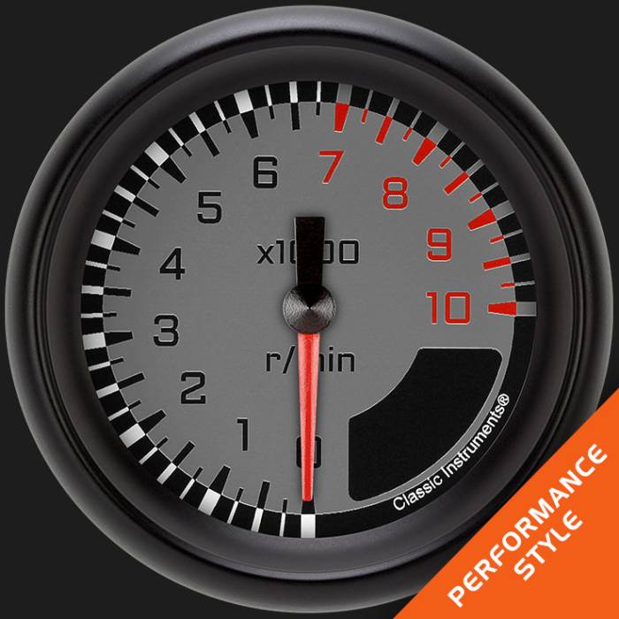 Aut-Crs-Gry-2-58In-Tachometer-Fs