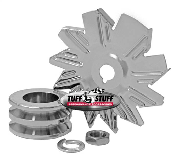 Tuff Stuff Performance - Tuff Stuff Performance Alternator Fan And Pulley Combo 7600B
