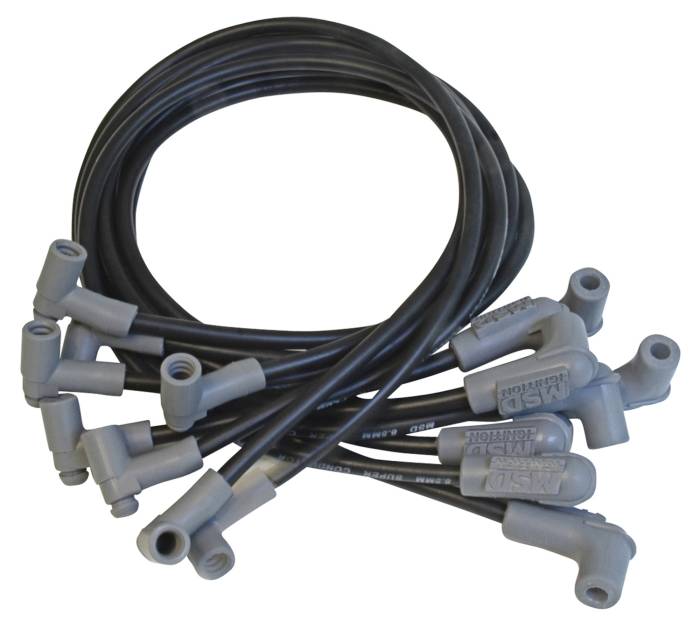 Wire-Set,-Sc-Blk,-Bb-Chevy-For-Use-With-Hei-Tower-Cap