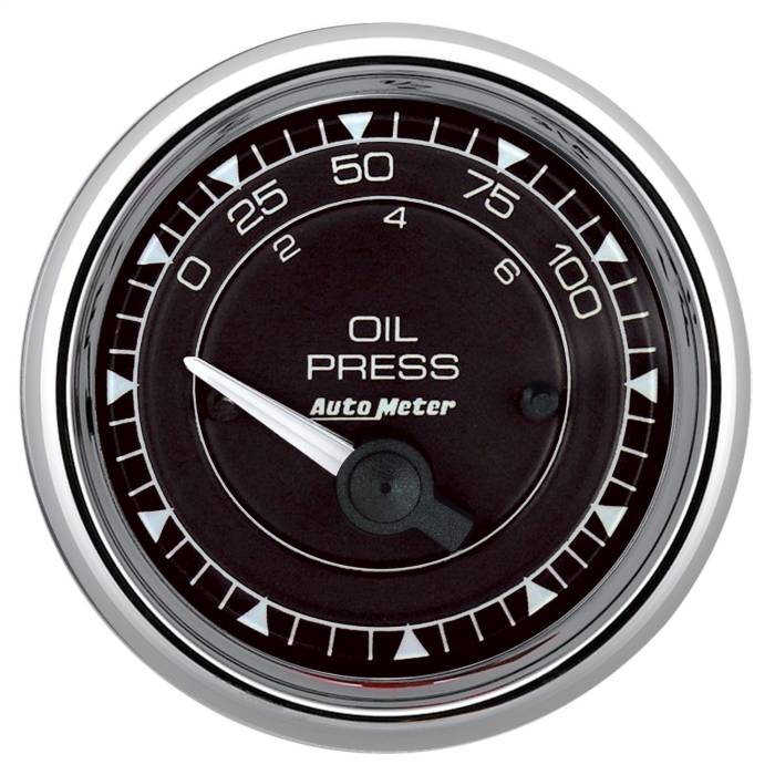 AutoMeter - AutoMeter Chrono Oil Pressure Gauge 9727