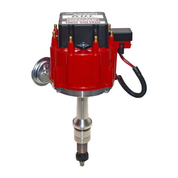 Dui-Distributor-For-Carbureted-Ls-Engines,-Red-Cap