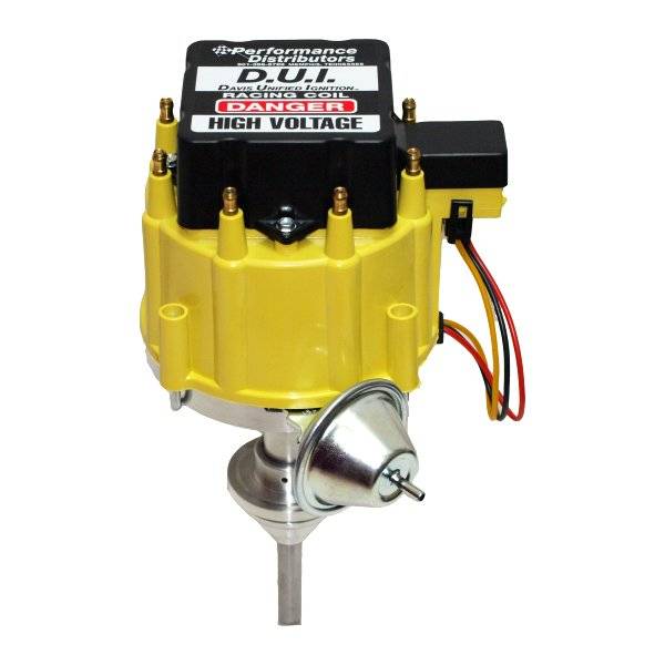 Distributor-Yellow-Cap-Chrysler-318-344-360-Cid-(Vacuum-Advance)