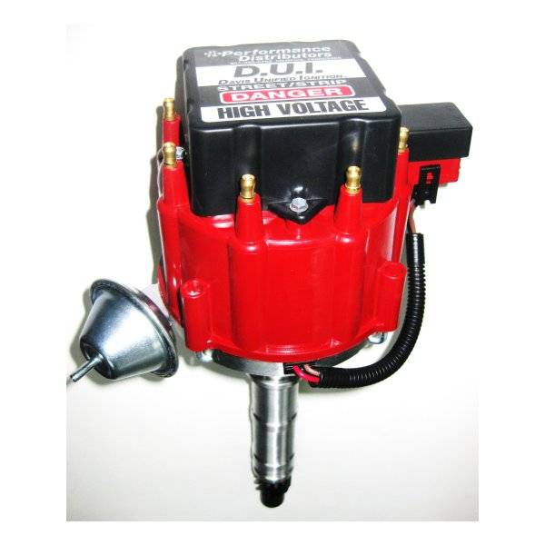 Dui-Distributor(StreetStrip-Version)-348-409-Bb-Chev-W-Engine,-Red-Cap