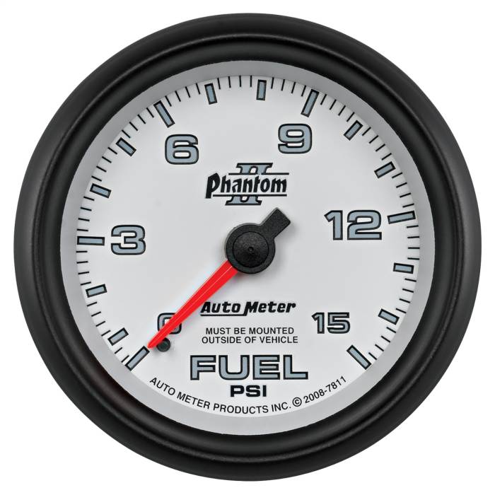 AutoMeter - AutoMeter Phantom II Mechanical Fuel Pressure Gauge 7811