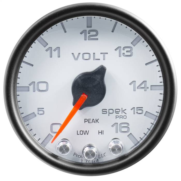 AutoMeter - AutoMeter Spek-Pro Electric Voltmeter Gauge P34412