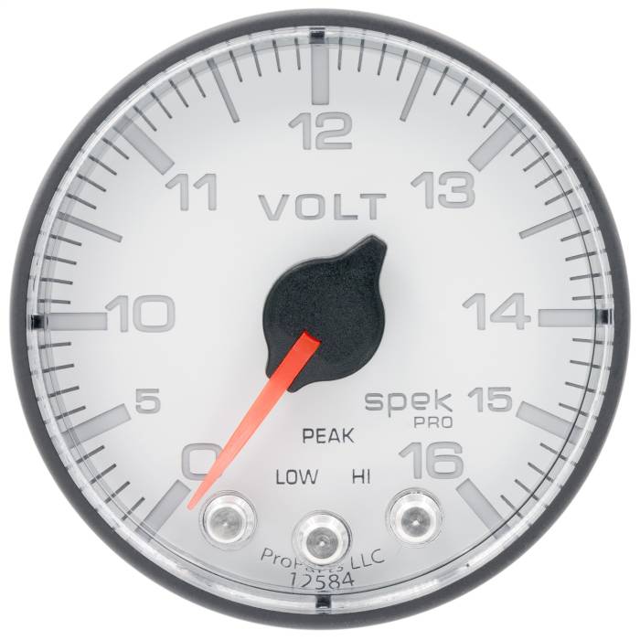 AutoMeter - AutoMeter Spek-Pro Electric Voltmeter Gauge P344128