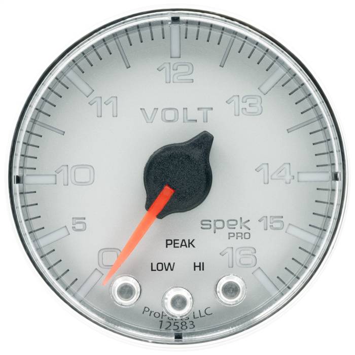 AutoMeter - AutoMeter Spek-Pro Electric Voltmeter Gauge P344218