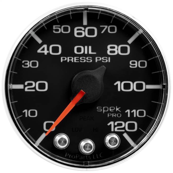 AutoMeter - AutoMeter Spek-Pro Electric Oil Pressure Gauge P325318