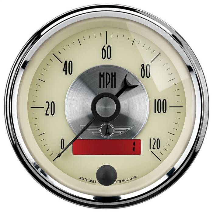 AutoMeter - AutoMeter Prestige Series Antique Ivory Electric Programmable Speedometer 2087