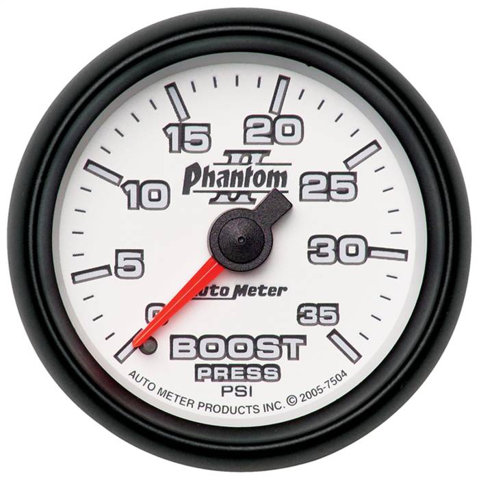 AutoMeter - AutoMeter Phantom II Mechanical Boost Gauge 7504