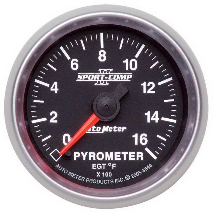 AutoMeter - AutoMeter Sport-Comp II Digital Pyrometer Gauge Kit 3644