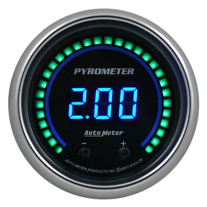 AutoMeter - AutoMeter Cobalt Elite Digital Two Channel Pyrometer Gauge Kit 6744-CB