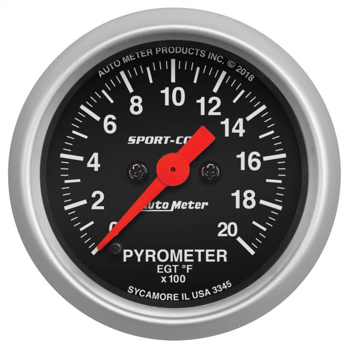 AutoMeter - AutoMeter Sport-Comp Digital Pyrometer Gauge Kit 3345