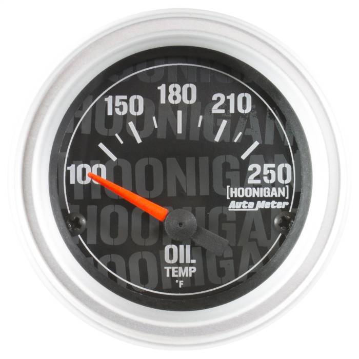 AutoMeter - AutoMeter Hoonigan Electric Oil Temperature Gauge 4347-09000