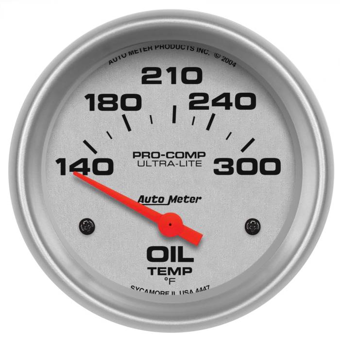 AutoMeter - AutoMeter Ultra-Lite Electric Oil Temperature Gauge 4447