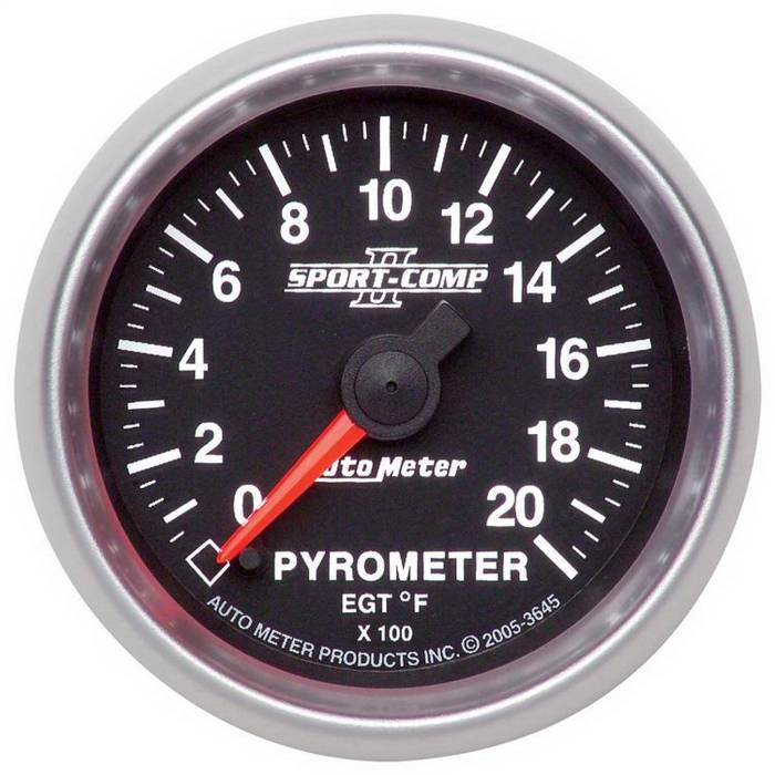 AutoMeter - AutoMeter Sport-Comp II Digital Pyrometer Gauge Kit 3645