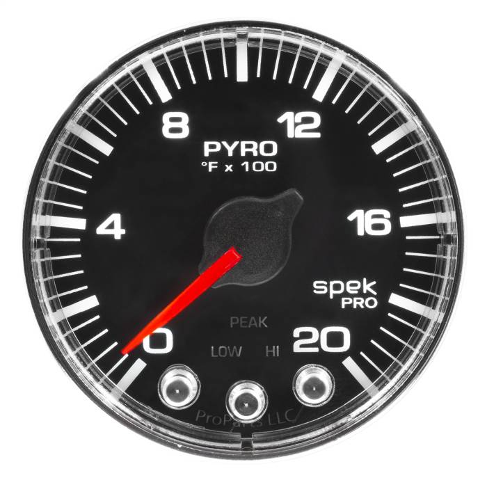 AutoMeter - AutoMeter Spek-Pro EGT Pyrometer Gauge Kit P310318