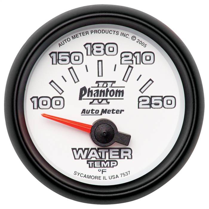 AutoMeter - AutoMeter Phantom II Electric Water Temperature Gauge 7537