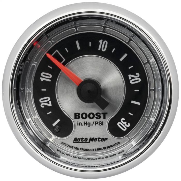 AutoMeter - AutoMeter American Muscle Mechanical Boost/Vacuum Gauge 1208