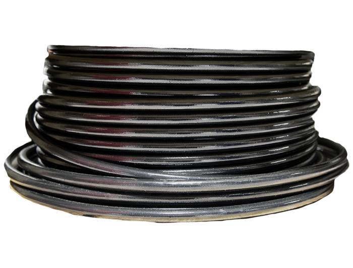 Hose,-Fuel,-Ptfe,-Stainless-Steel-Braided,-Black-Jacketed,-An-12-X-4