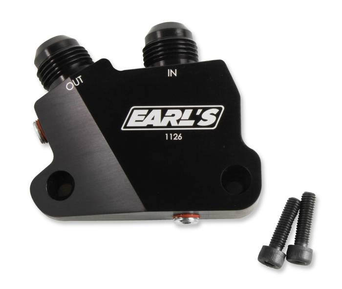 Earls-Gen-V-Lt-Side-Mount-Oil-Cooler-Adapter