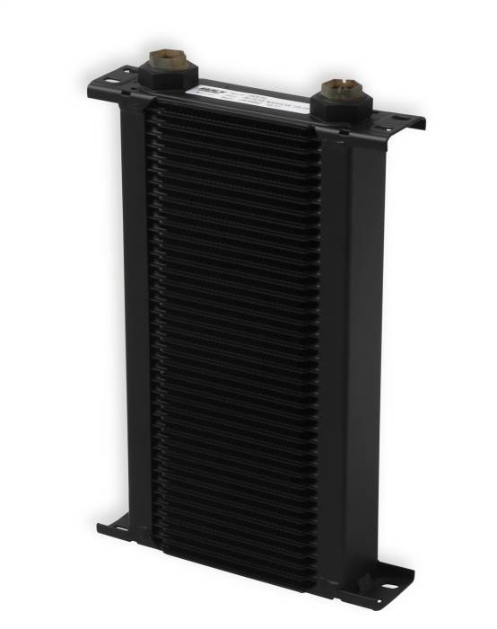Earls-Ultrapro-Oil-Cooler---Black---40-Rows---Narrow-Cooler---10-O-Ring-Boss-Female-Ports