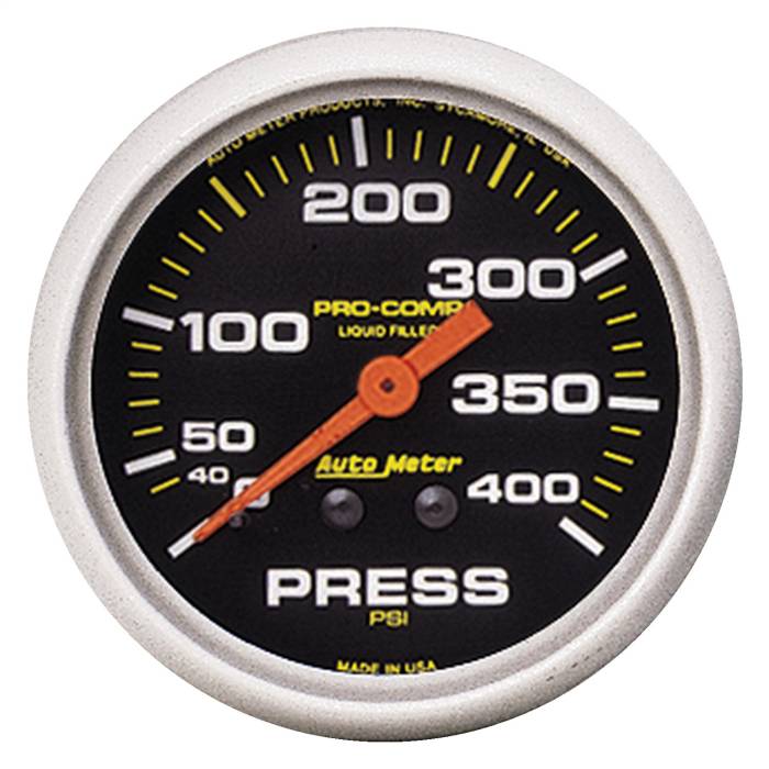 AutoMeter - AutoMeter Pro-Comp Liquid-Filled Mechanical Pressure Gauge 5424