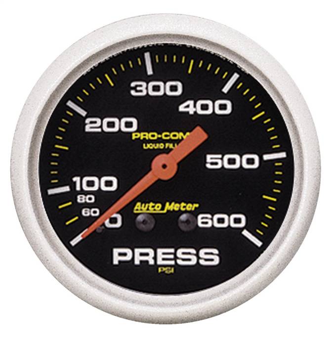 AutoMeter - AutoMeter Pro-Comp Liquid-Filled Mechanical Pressure Gauge 5425