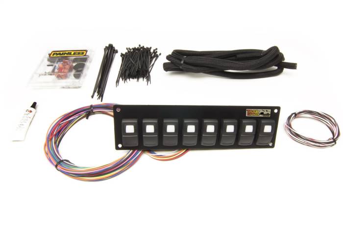 Painless Wiring - Painless Wiring Trail Rocker 8-Switch Panel 57101