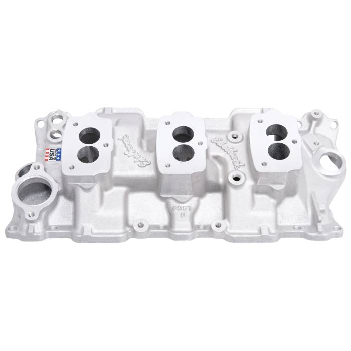 Edelbrock - Edelbrock Performer 3X2 SBC Intake Manifold 5418